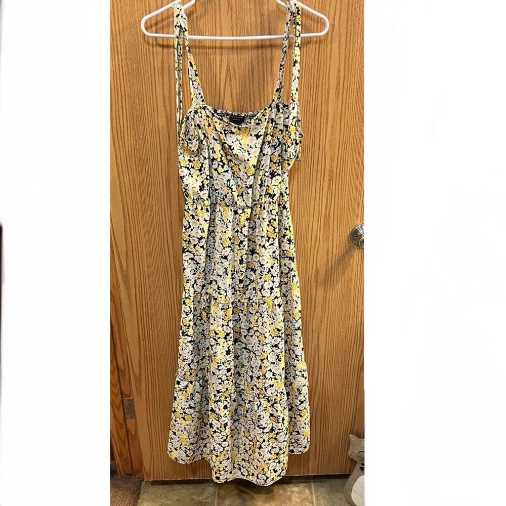 Social Standard Sleeveless Floral Cottagecore Maxi Dress Women's Size XL